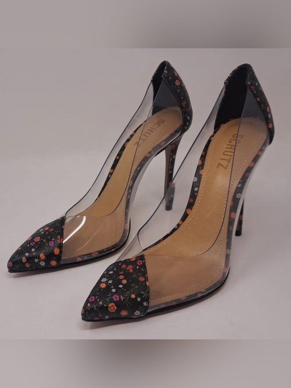 Schutz Cendi Pump in Floral Black